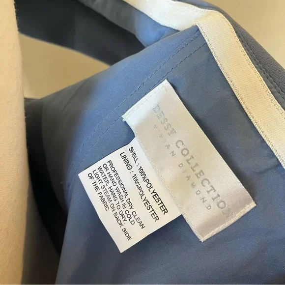 Dessy Collection Larkspur Blue Bridesmaid Dress 3038 - Picture 6 of 7